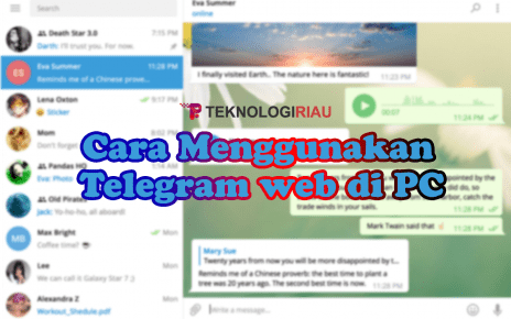 telegram web, menggunakan telegram web, telegram pc